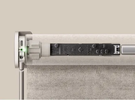 Motionblinds motor inside roller tube — acoustically tuned